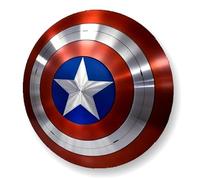 Captain Shield Children's Armor Round Red 12 Inch America Shield Halloween Party Birthday Gift