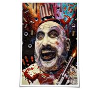 Captain Spaulding Poster Art Deco tin sign Colouring Decoration Hanging Contemporary Artwork Vertical Pictures Artwork for Wall 6x8 Inch