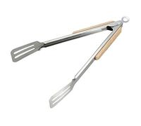 Captain Stag UG-3273 Outdoor BBQ Tongs, Wood Grip, Turner Tongs, 11.8 inches (30 cm), Stainless Steel, Stopper Included