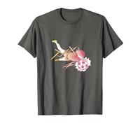 Captain Tsubasa Gradation (catching) T-Shirt, Men, Asphalt Grey, 3X-Large