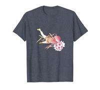 Captain Tsubasa Gradation (catching) T-Shirt, Men, Heather Blue, 3X-Large