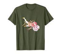 Captain Tsubasa Gradation (catching) T-Shirt, Men, Olive Green, 3X-Large