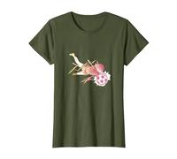 Captain Tsubasa Gradation (catching) T-Shirt, Women, Olive Green, 3X-Large