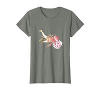 Captain Tsubasa Gradation (catching) T-Shirt, Women, Olive Heather, 3X-Large