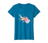 Captain Tsubasa Gradation (catching) T-Shirt, Women, Sapphire Blue, 3X-Large