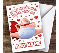 Captain Underpants Be Mine Valentine Personalised Valentine's Day Card | Valentines Card | Valentine's Day Card