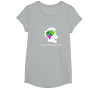 Captain Underpants Brain T-Shirt, Girls, Heather Grey, Large