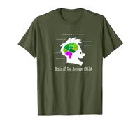 Captain Underpants Brain T-Shirt, Men, Olive Green, Small