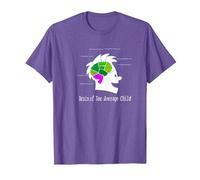 Captain Underpants Brain T-Shirt, Men, Purple Heather, Medium