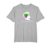 Captain Underpants Brain T-Shirt, Men's Big and Tall, Heather Grey, 5X Tall