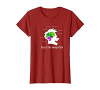 Captain Underpants Brain T-Shirt, Women, Cranberry Red, Medium