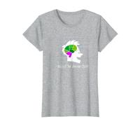 Captain Underpants Brain T-Shirt, Women, Heather Grey, Small