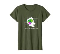 Captain Underpants Brain T-Shirt, Women, Olive Green, Small