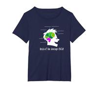 Captain Underpants Brain T-Shirt, Women's Plus, Navy Blue, 5X