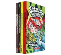Captain Underpants Series 9-12: 4 Books Collection Set By Dav Pilkey(Terrifying Return of Tippy Tinkletrousers, Revolting Revenge of the Radioactive Robo-Boxers & More)