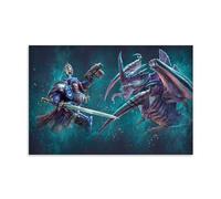 Captain Vs. Tyranid Prime Poster Wall Art Poster Gift For Friend Bed Room Living Room Decor Modern Aesthetic Poster Decorative Painting Canvas Wall Posters And Art Picture Print Modern Family Decor