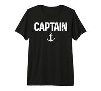 Captain with an Anchor Icon Vintage Design Premium T-Shirt