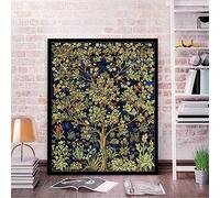 CaptainCrafts Paint by Numbers, Painting by Number Kits for Adult DIY Oil Painting 16x20 Inch House Art Deco Crafts (Happy Tree, Frameless)