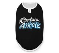Captains Asshole Dog And Cat Clothes Pet Summer Sleeveless T Shirt Basic Vest S
