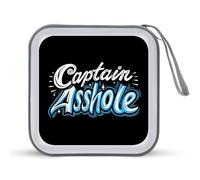 Captains Asshole Portable CD Case Holder 48 Capacity Travel DVD Storage Boxs Wallet Bag