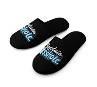 Captains Asshole Warm Mens Slippers Slip On Soft Fleece House Shoes Winter Indoor Outdoor