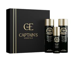 Captains-Essentials Mens-care Musk-AbyadMen Essentials Set Face Cream 50 ml + Shampoo 250 ml + Body Wash 250 ml
