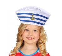 Captain's Hat Costume - Navy Captain Hat, Sailor Costume | Adjustable Boating, Lightweight Sailor Accessory, White for Adults and Kids Accessories