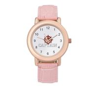 Captain's Rudder Women's PU Leather Strap Watch Analog Quartz Watch Casual Wristwatch for Home Work