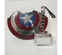 Captan America Broken Shield with Thor's Hammer - Halloween Cosplay Prop & Gift