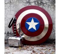 Captan America Shield - Metal Prop Replica - Thor Hammer Gift Item