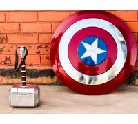 Captan America Shield & Thor Hammer Metal Prop Set Replica 22 in