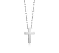 Captena Cross Necklace Stainless Steel DU10008 - Man - Stainless Steel Silver