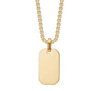 Captena Rectangle Necklace Stainless Steel DU10064 - Man Gold 54 cm