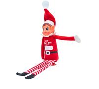 Captivating Naughty Elf Girl - 12" Personaliseable Poseable Elf Figure With Marker, Inspired By Santa's Little Helper Features Vinyl Face And Soft Body, Ultimate Mischief Maker - Festive Family Fun