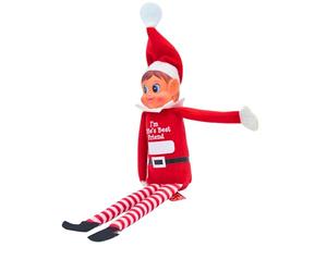 Captivating Naughty Elf Girl - 12" Personaliseable Poseable Elf Figure With Marker, Inspired By Santa's Little Helper Features Vinyl Face And Soft Body, Ultimate Mischief Maker - Festive Family Fun