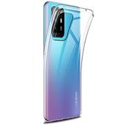 CAPTOR Transparent Cover for Oppo Reno 5Z / A94 5G, Flexible Soft and Thin TPU Silicone Case, High Quality Protection with Raised Edge for Screen and Camera (Transparent)