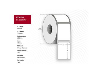 Capture CA-3005103 Label 148 x 210mm. Core 76mm.