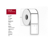 Capture CA-880332-025 Thermal Transfer Polyester Labels 38 x 25mm, 76mm Core, Permanent, No Perforation, 5180 per Roll (10 Rolls)