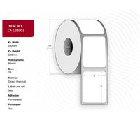 Capture CA-LB3001 White Direct Thermal Labels 100x100 mm 500/roll