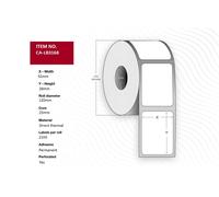 Capture CA-LB3168 52x28mm Direct Thermal Labels, 2100/roll, 12 rolls