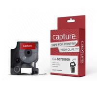 Capture CA-S0720600 Label Making Tape - 12mm x 7m White on Clear