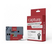 Capture CA-TZE221 9mm x 8m Black on White Tape