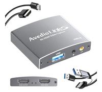 Capture Card, avedio links USB 3.0 Capture Card with Microphone 4K@60Hz HDMI Loop-Out, 1080P HD 60fps Audio Video Capture Card for Streaming Works for PS5/PC/OBS/Camera