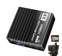 Capture Card Streaming, Video Capture Device, 60FPS Recorder with 4K Pass-Through, Interface with Low Latency, Portable Streaming Accessory for Monitor TV Conference Live Broadcast Teaching