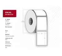 Capture Laser Label Model 148 x 210 mm, Core 76 mm,
