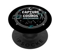 Capture the Cosmos Space Telescope Badge Design PopSockets Adhesive PopGrip