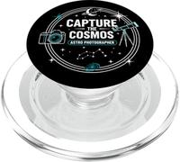 Capture the Cosmos Space Telescope Badge Design PopSockets PopGrip for MagSafe