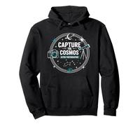 Capture the Cosmos Space Telescope Badge Design Pullover Hoodie