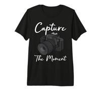 Capture The Moment Camera Photography Funny Photographer Premium T-Shirt