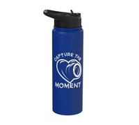 Capture The Moment - Hobby Photographer Stainless Steel Insulated Water Bottle